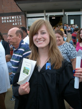 Betsy graduating from nursing school